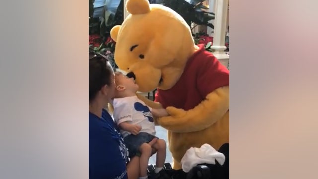 WATCH: Winnie the Pooh shares touching moment with disabled child at Disney World
