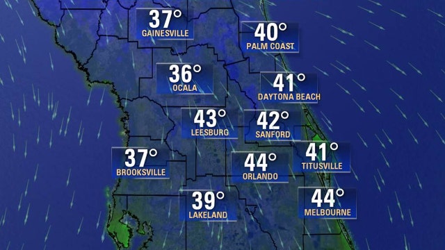 Temperatures drop into the 30s, 40s across Central Florida, expected to continue for several days