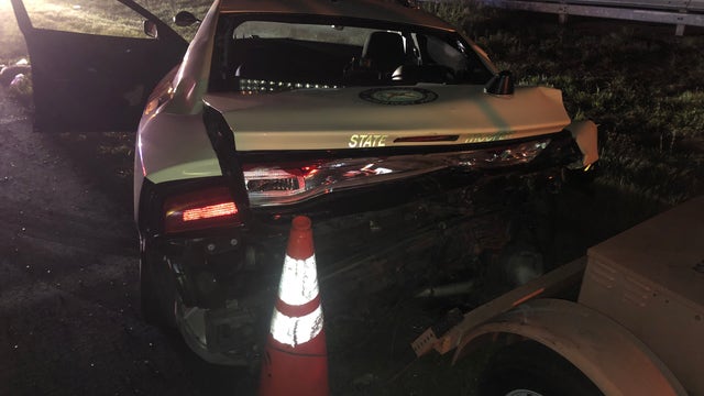 Video shows FHP trooper's car slammed by driver accused of failing to observe 'move over' law