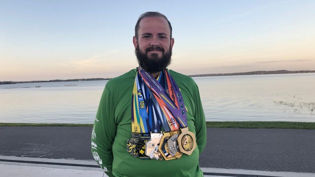 Man completes challenge to go from morbid to marathon