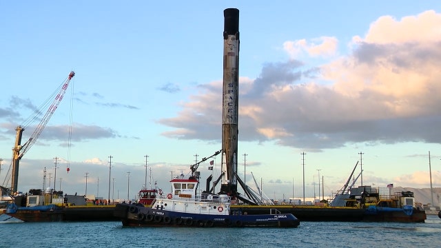 SpaceX booster returns to Port Canaveral