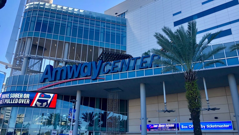 Amway Center arena in Downtown Orlando.