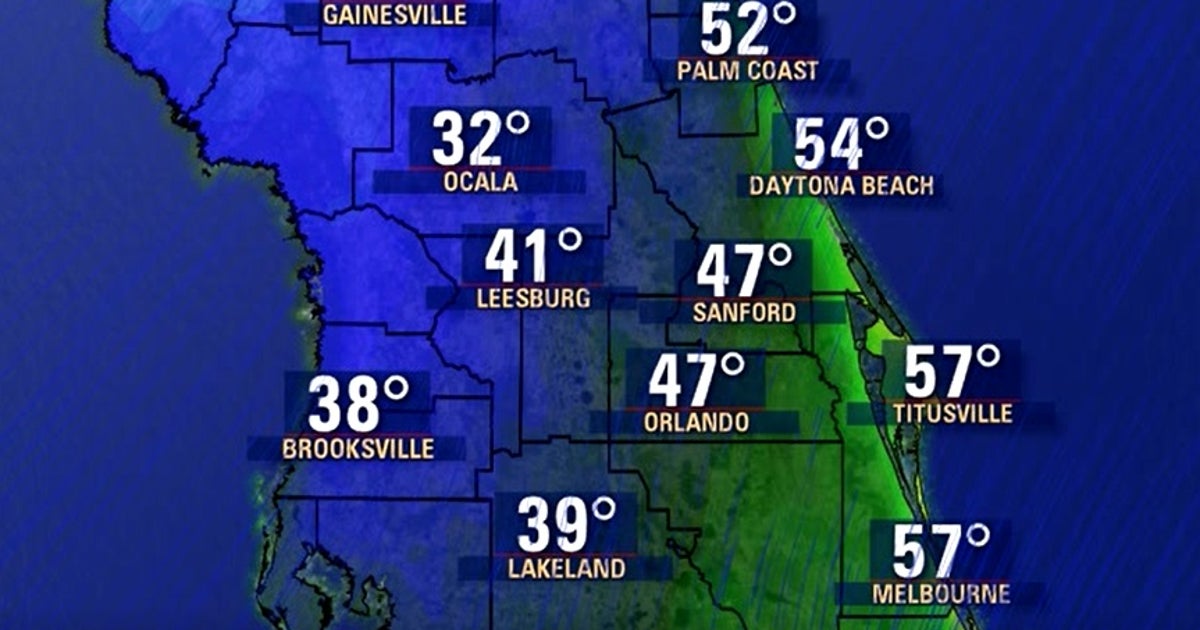 Central Florida wakes up to temperatures in the 30s, 40s on Saturday ...