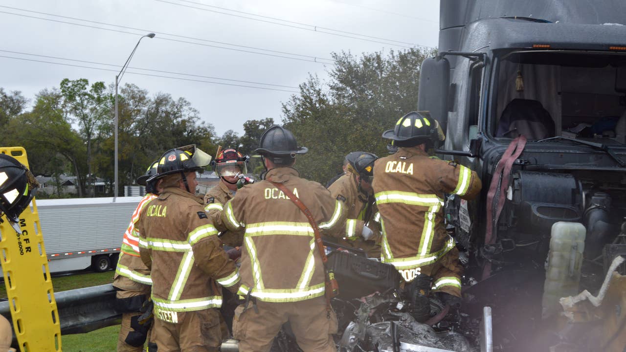 4 taken to hospital after multiplevehicle crash on I75 in Ocala