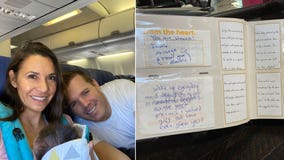 California couple who just adopted newborn girl showered with love on Southwest flight