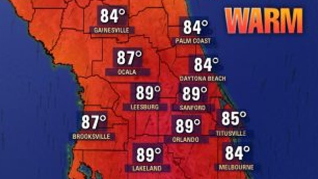 After a cool weekend, temperatures will heat up to near 90 degrees in Central Florida