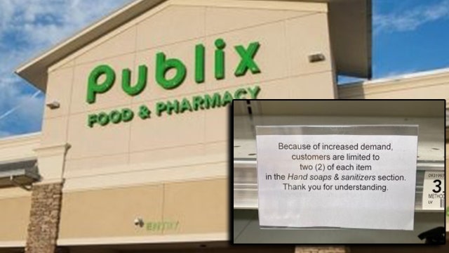 Publix rationing items due to demand from coronavirus