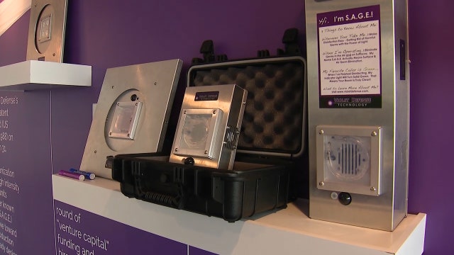 Device uses UV light to fight spread of germs and viruses, such as COVID-19