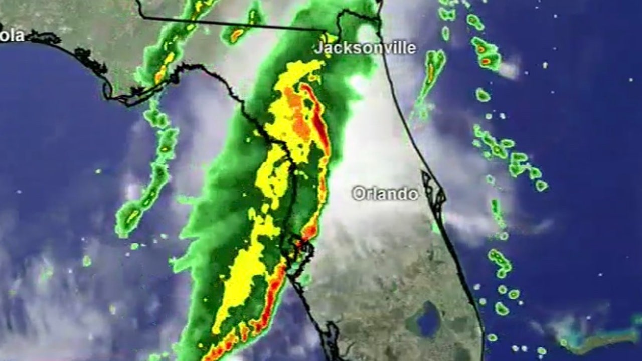 Strong Storms Moving Across Central Florida On Thursday