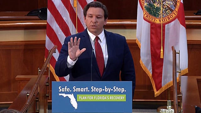 Governor DeSantis announces that phase 1 of plan to reopen Florida will begin on Monday