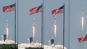 PHOTOS: SpaceX completes historic manned launch, sending 2 NASA astronauts into orbit from American soil