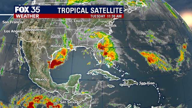 Tropical system continues to soak Central Florida