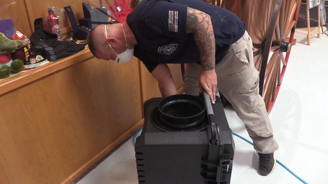 Firefighters use fog to combat coronavirus