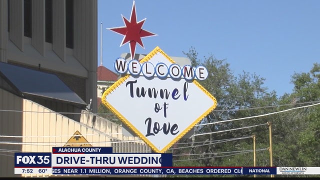Florida county holds drive-thru wedding ceremonies during COVID-19 outbreak