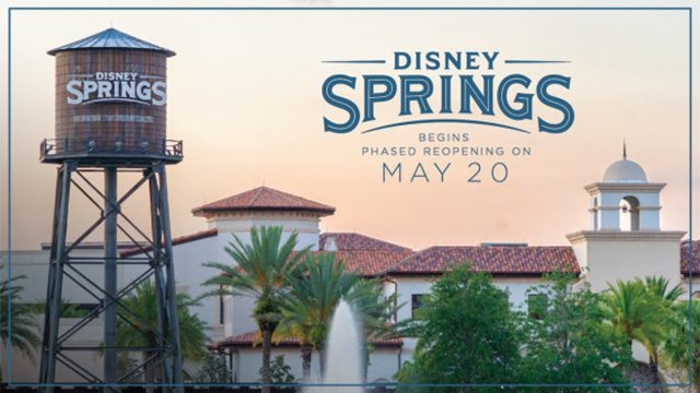Disney Springs to begin phased reopening, to start on May 20