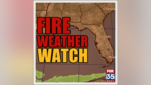 Critical fire weather conditions developing across East Central Florida