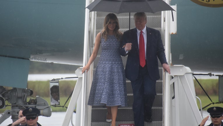 President Trump arrives in Cape Canaveral for launch