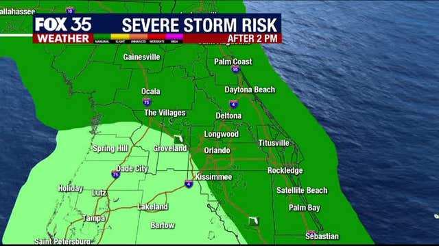Strong storms get an earlier start Tuesday