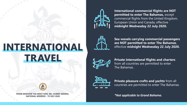 Bahamas to close to U.S. travelers starting Wednesday