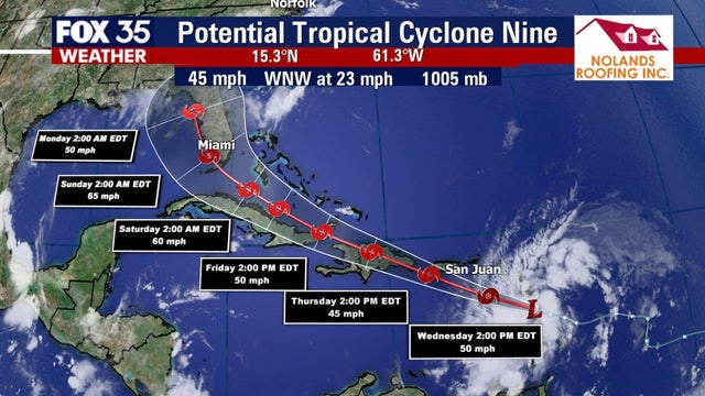 Florida remains in forecast cone of what could become Tropical Storm Isaias