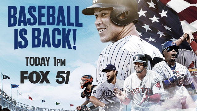 Baseball's back: Watch opening day Saturday on FOX 51