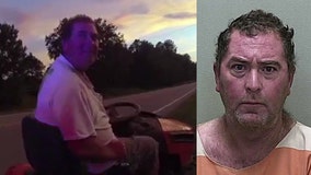 Florida man with 3 prior DUIs arrested after driving lawnmower on highway while intoxicated, deputies say