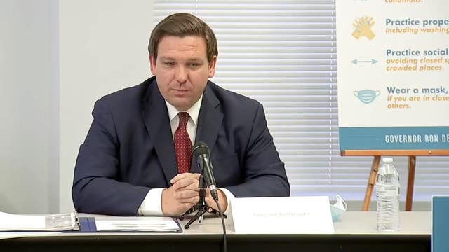 Governor DeSantis hosts roundtable discussing how to let visitors safely inside assisted living facilities