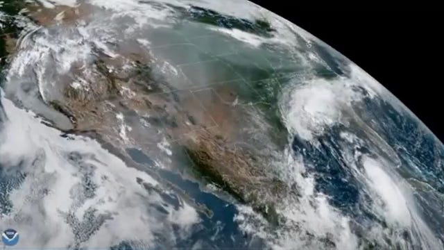 Dual disasters: Incredible satellite imagery captures Hurricane Laura, wildfires in California from space