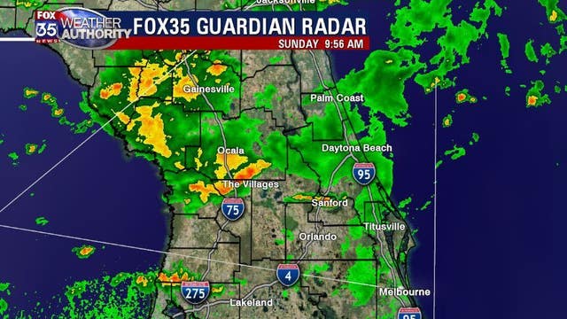 Rainy start to Sunday across Central Florida