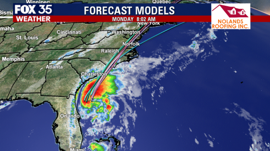 regains tropical storm it reaches n.