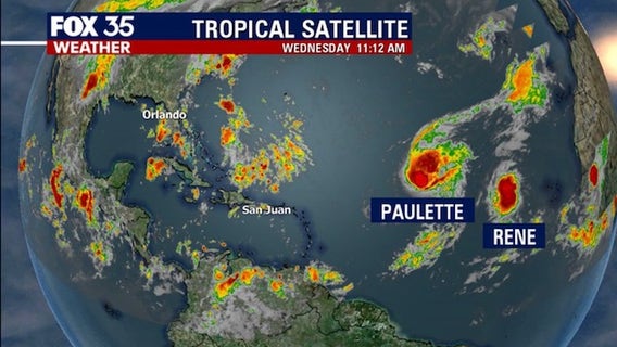 Tracking the Tropics: Tropical Storms Paulette and Rene move westward, 2 other systems developing