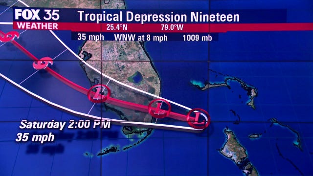 New tropical depression forms near Florida, expected to strengthen as it moves west into Gulf
