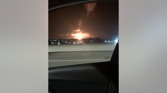 Massive flames in Seminole County after gas line ruptures