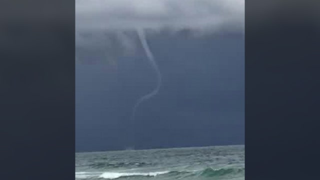 Water spout spotted off coast of Central Florida beach