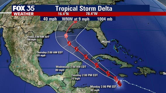 Tropical Storm Delta quickly strengthening, will become hurricane