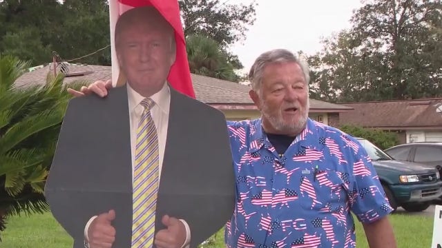 Trump yard display at Central Florida home vandalized