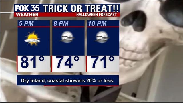 What a treat! Comfortable weather in store for Central Florida on Halloween
