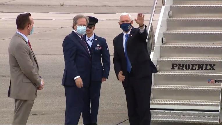 PENCE ARRIVES IN ORLANDO