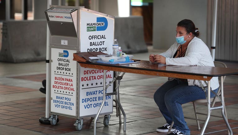 14f2b3cb-Florida Voters Use Designated Drop Boxes To Submit Ballots