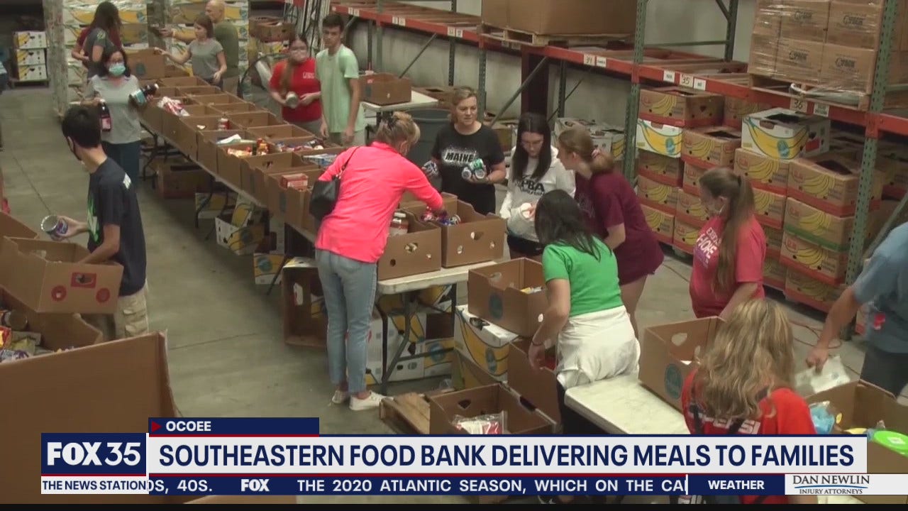 Southeastern Food Bank delivering meals to families