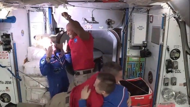 Crew-1 astronauts welcomed aboard International Space Station