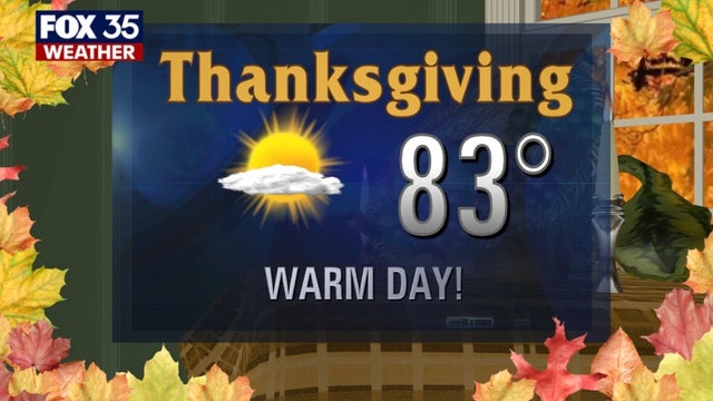 Thanksgiving Day forecast: Sunny and warm before cold front moves in