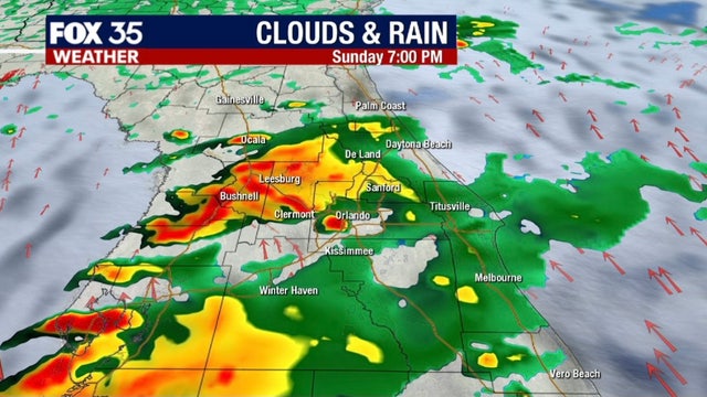 Storms to roll through Central Florida ahead of back-to-back cold fronts