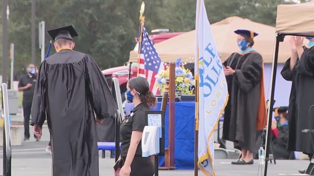 Seminole State College students attend drive-thru graduation