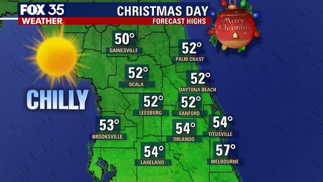 Central Florida expected to see the coldest Christmas in 20 years