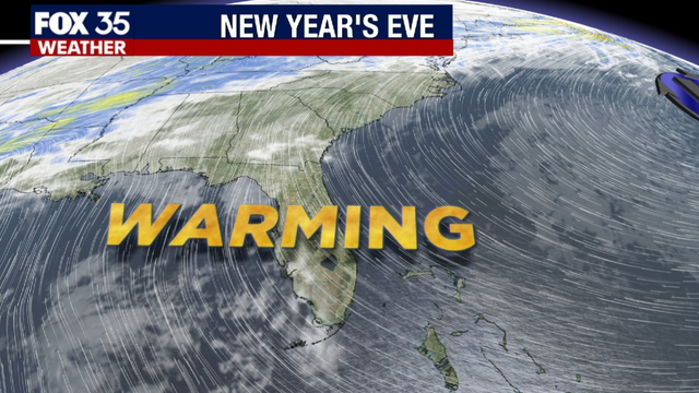 Near-record warmth as we ring in the New Year