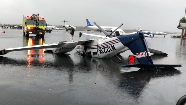 Tornado in Tallahassee flips plane, shuts down airport, NWS says