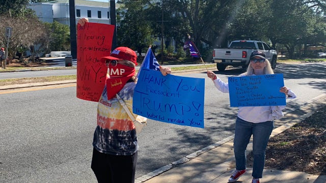 Trump supporters turn out at State Capitol on Inauguration Day