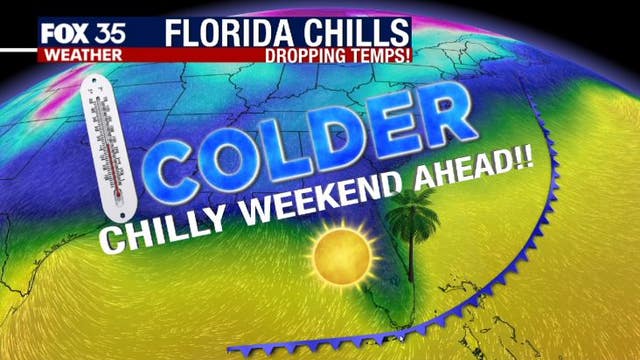 Below normal temperatures for Central Florida to continue