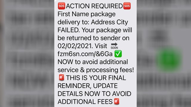 Watch out: Scam text message poses as package delivery notification